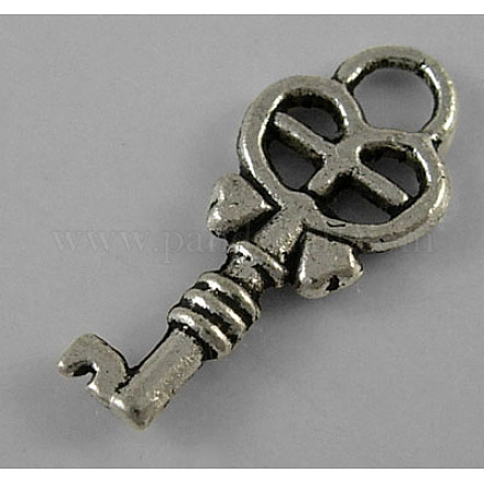 Tibetischen Stil Legierung Skelett-Schlüssel-Anhänger LF0075Y-1