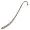 Tibetan Style Bookmarks, Zinc Alloy, Antique Silver, Lead Free, 84x14x1.5mm, Hole: 1.6mm