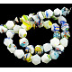 Handmade Millefiori Glass Beads Strands LK03Y-2