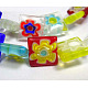 Handmade Millefiori Glass Beads Strands LK08-1