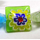 Handmade Millefiori Glass Beads Strands LK08-3