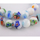 Handmade Millefiori Glass Beads Strands LK131-1