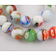 Handmade Millefiori Glass Beads Strands LK132-1