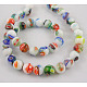 Handmade Millefiori Glass Beads Strands LK132-2
