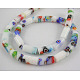 Handmade Millefiori Glass Beads Strands LK135-2