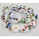 Handmade Millefiori Glass Beads Strands LK138-2