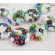 Chapelets de perles en verre de millefiori manuelles LK139-1