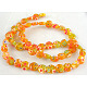 Handmade Millefiori Glass Beads Strands LK19-B-03-2