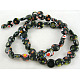 Handmade Millefiori Glass Beads Strands LK19-B-06-2