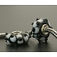 Handmade Bumpy Lampwork European Beads LPDL-B001-096-1