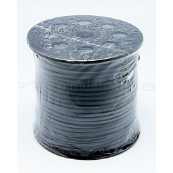 Корейский искусственный замшевый корд, искусственная замшевая кружева, с ПУ кожаный, берлинская лазурь, 3x1.5 мм, около 100 ярдов / рулон (300 фута / рулон)