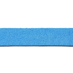 Flat Faux Suede Cord, Faux Suede Lace, Sky Blue, about 20mm wide, 1.4mm thick, 1m/strand