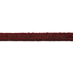 Faux Suede Cord, Faux Suede Lace, Dark Red, about 1m long, 2.5mm wide, about 1.4mm thick, about 1.09 yards(1m)/strand