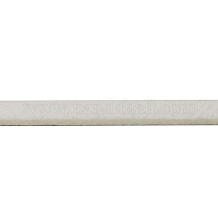 (クリアランスセール)スエードコード  フェイクレース  ホワイト  約1長いメートル  2.5 mm幅  約1.4 mm厚  1m /連 LW14205Y-1
