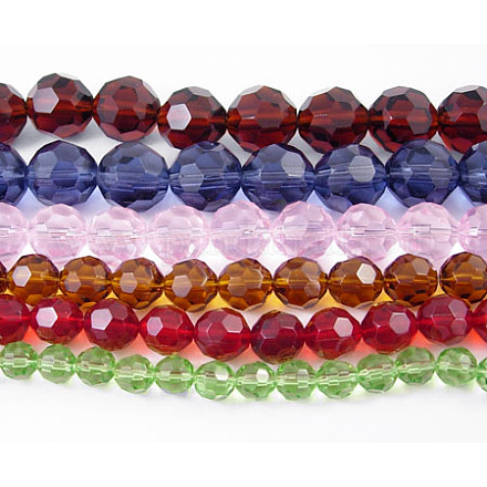 Glass Beads Strands M-GS009Y-1