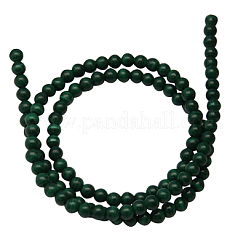 天然石マラカイト天然石ビーズ連売り  グレードAB  ラウンド  グリーン  サイズ：直径約6mm  穴：0.8mm  63個/連  16インチ&nbsp;MALA-6D-7