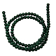 Chapelets de perles en pierre gemme de malachite naturelle MALA-4D-1-2