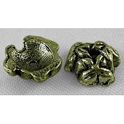 Tibetan Style Bead Caps, Cadmium Free & Lead Free, Antique Bronze, 7x3mm, Hole: 1mm