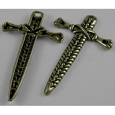 Тибетский стиль металла кинжал подвески MLF1306Y-NF-1