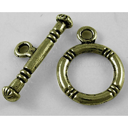 Tibetan Style Alloy Toggle Clasps MLF0161Y-NF-1