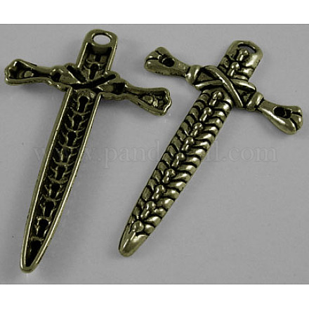 Тибетский стиль металла кинжал подвески MLF1306Y-NF-1