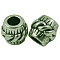 Tibetan Style Alloy European Beads, Cadmium Free & Nickel Free & Lead Free, Barrel, Antique Bronze, 11x10mm, Hole: 5mm