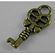 Tibetan Style Alloy Skeleton Key Pendants MLF0075Y-1