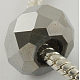 Electroplate Glass European Beads N0ZTC031-1-1