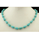 Howlite Jewelry Necklace with Alloy Findings N252-2-1