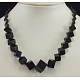 Gemstone Jewelry Graduated Beaded Necklace N264-018-1