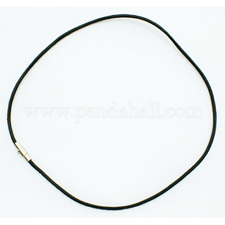 Кожа ожерелье шнура с латунной застежкой NFS102-1-1