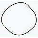Cuerda del collar de cuero con hebilla de latón NFS102-1-1