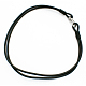 Leather Necklace Cord with Platinum Clasp NFS114-1-1