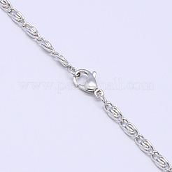 Collane in acciaio inossidabile 304 anti-ossidazione collane a catena lumachina da uomo&nbsp;NJEW-483L-9