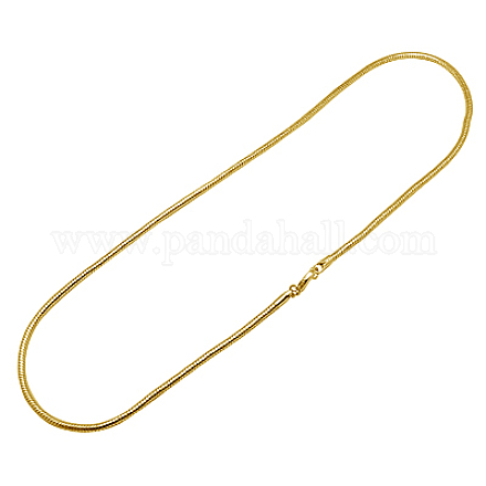 Brass Necklaces NJEW-H017-G-1