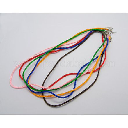 Nylon Necklace Making NJEW-H076-M-1