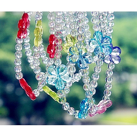 Transparent Acrylic Necklaces NJEW-JN00162-1