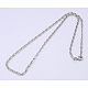 304 les colliers de chaîne de colliers en acier inoxydable pour hommes NJEW-483L-9-1