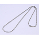 Große Valentinstag Geschenk 304 Feld Edelstahlkette Halsketten NJEW-507L-11-1