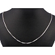 Great Valentines Day Gift 304 Stainless Steel Box Chain Necklaces NJEW-507L-11-3