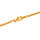 Brass Necklaces NJEW-H017-G-2