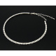 Brass Wedding Necklaces NJEW-H068-1-2