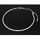Brass Wedding Necklaces NJEW-H068-1-3