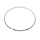 真鍮製ネックレス作り  硬いネックレス  プラチナカラー  サイズ：ネックレス：約128内径  ワイヤー：3mm程度 NJEW-H080-N-2