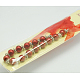 Vetro collana di perle perline NJEW-JN00120-3