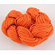 ナイロン糸  作るカスタム織りブレスレットのためのナイロン製のアクセサリーコード  オレンジ  1mm  28m /バッチ NT002-1