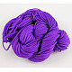 ナイロン糸  作るカスタム織りブレスレットのためのナイロン製のアクセサリーコード  暗紫色  1mm  28m /バッチ NT005-1