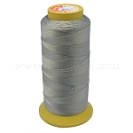 Fil à coudre de nylon, 3 pli, bobine de cordon, grises , 0.33mm, 1000 yards / rouleau