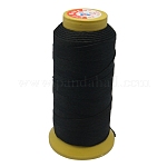 Hilo de coser de nylon, 6 capa, cable de la bobina, negro, 0.43mm, 500 yardas / rodillo