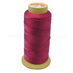 Hilo de coser de nylon, 12 capa, cable de la bobina, rojo violeta medio, 0.6mm, 150 yardas / rodillo